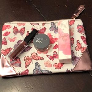 Make up bag with 3 make up products